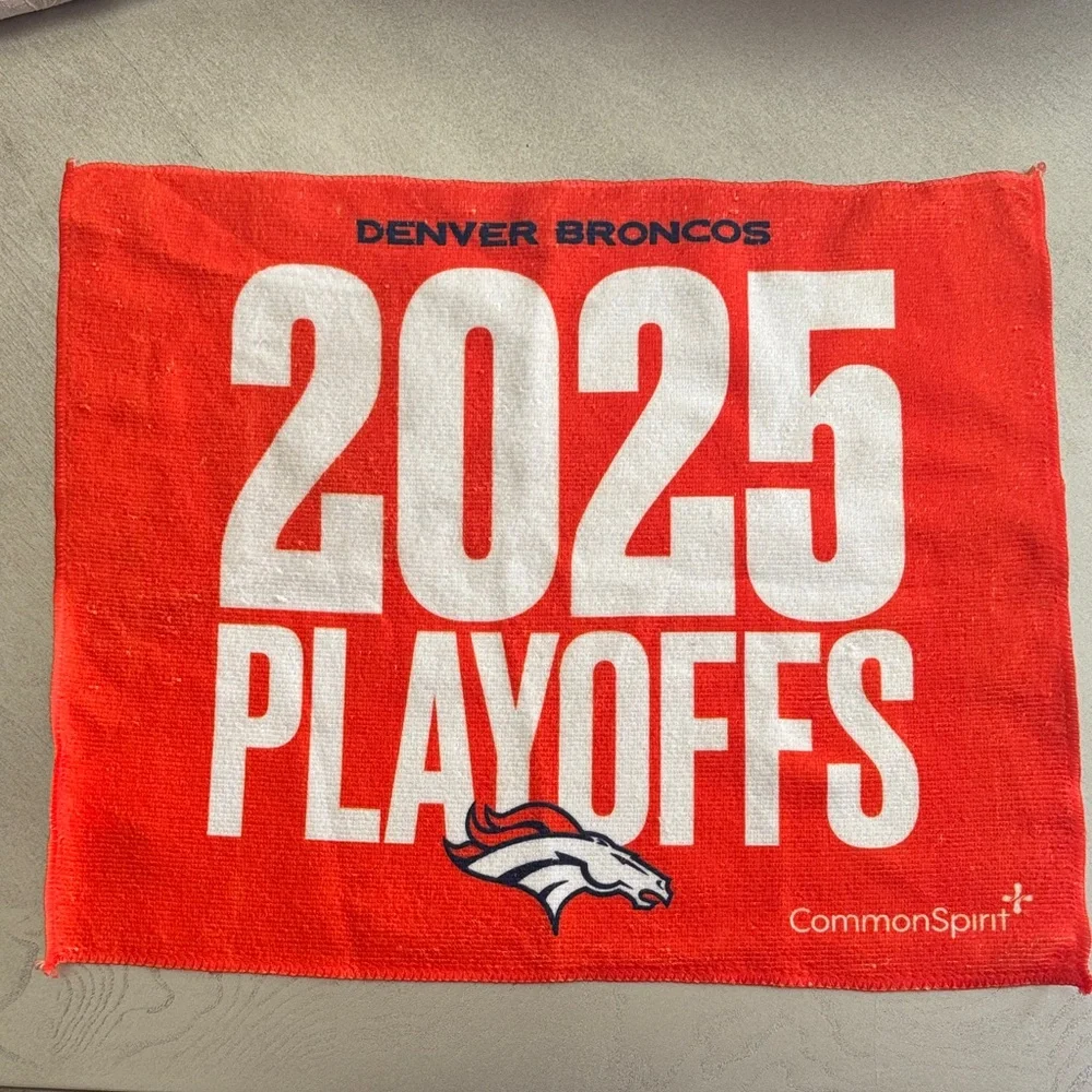Denver Broncos 2025 Playoffs Red Towel
